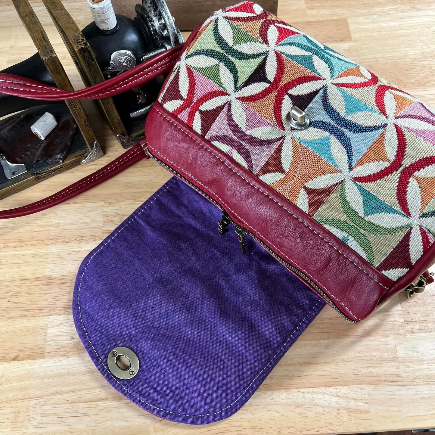 Quilted Hortensia Barrel Bag PDF Pattern