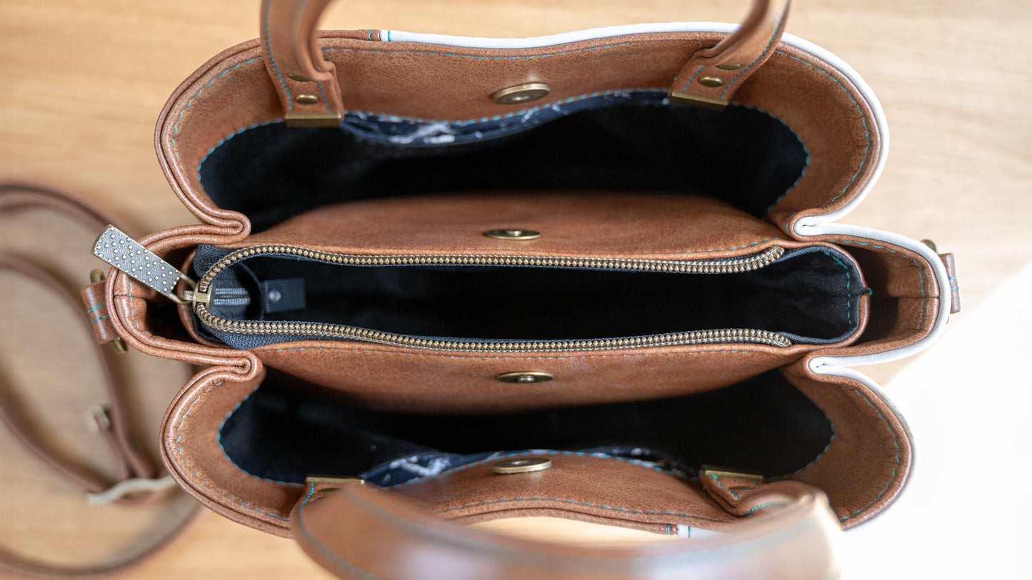 Soraya Divider Handbag PDF Pattern
