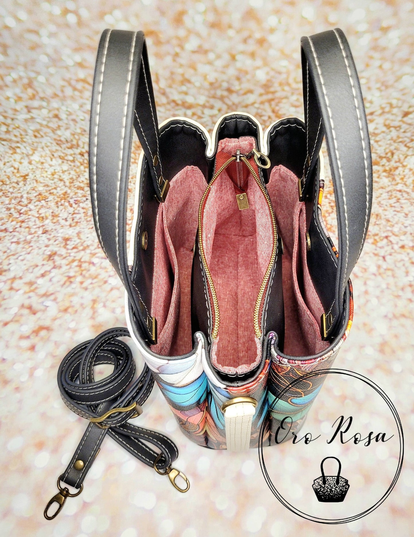 Soraya Divider Handbag PDF Pattern