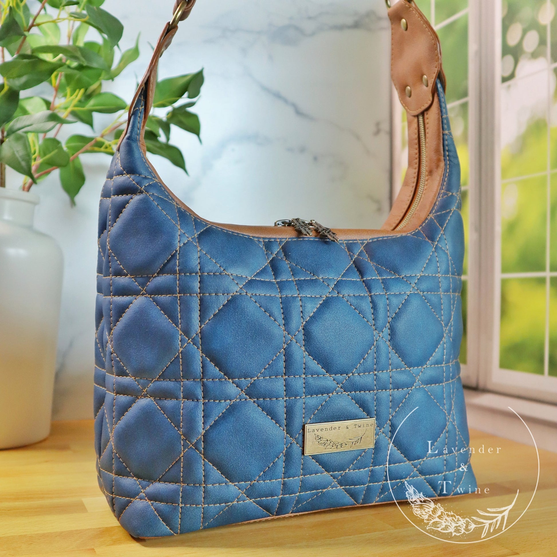 Quilted Hortensia Barrel Bag PDF Pattern – Oro Rosa Patterns